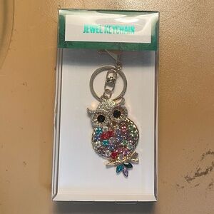 Colorful Jewel Owl Keychain